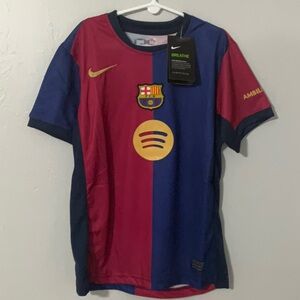 Fc Barcelona Kid Set Lamine Yamal 2024 Jersey and Short